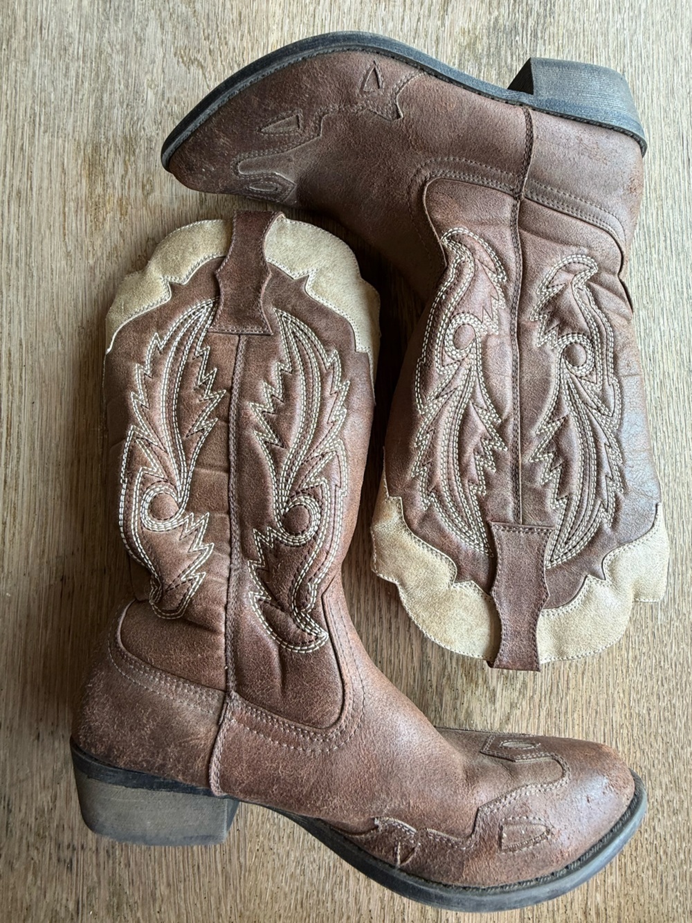 Coconuts by Matisse “Cimmaron” Western Boots – Women’s Size 7.5M Brown & Tan - Picture 4 of 9
